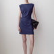 Robe Courte Sans Manches à Col Rond