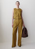 Linen-Blend Sleeveless Vest