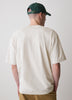 Oversized Short-Sleeve Crew-Neck Tee with Print