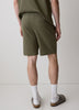 Mens Knit Textured Cotton Blend Shorts