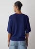 Short-Sleeve Crew-Neck Boxy Sweater