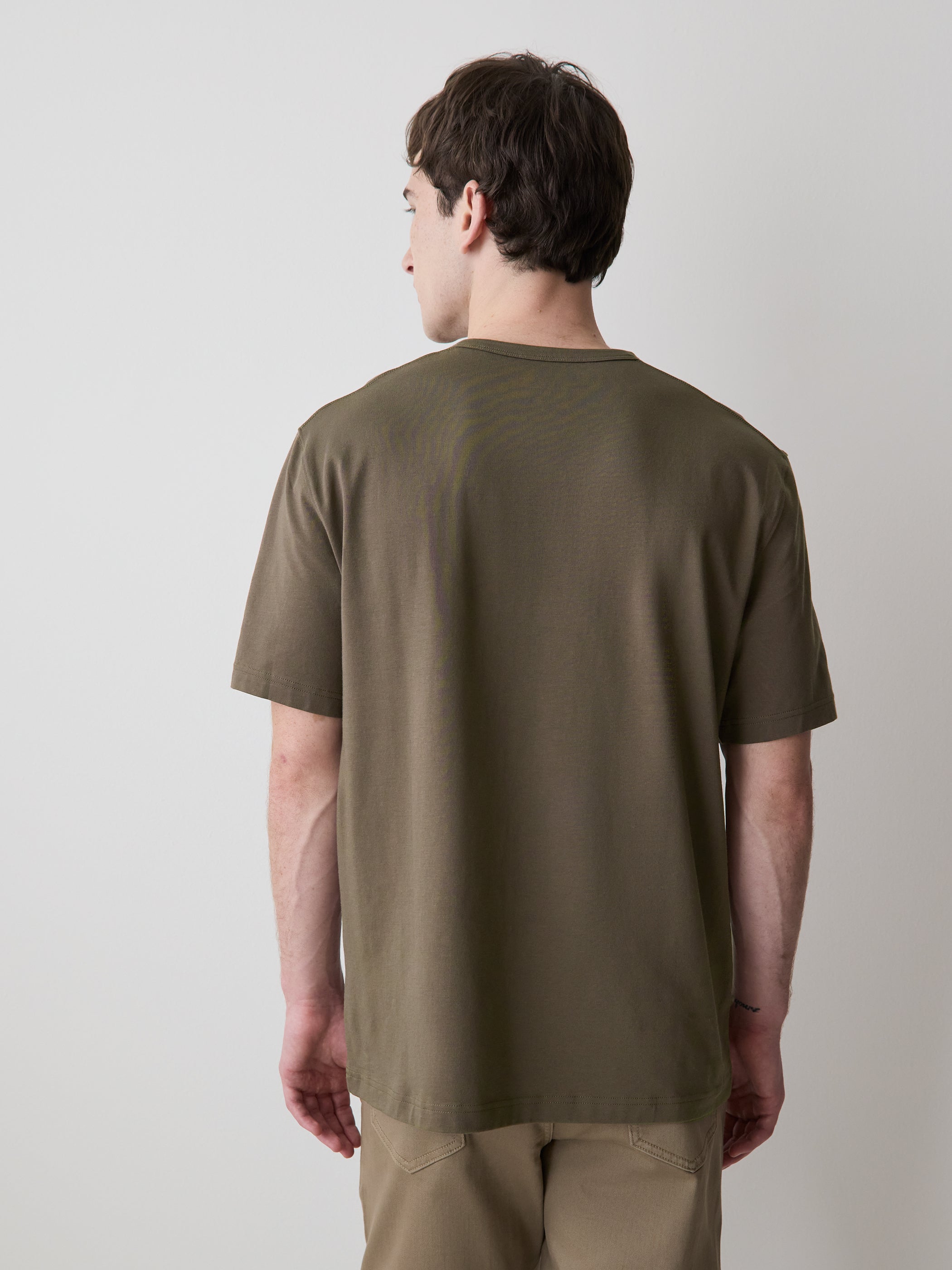 T-Shirt à Col Rond en Coton Supima (R)