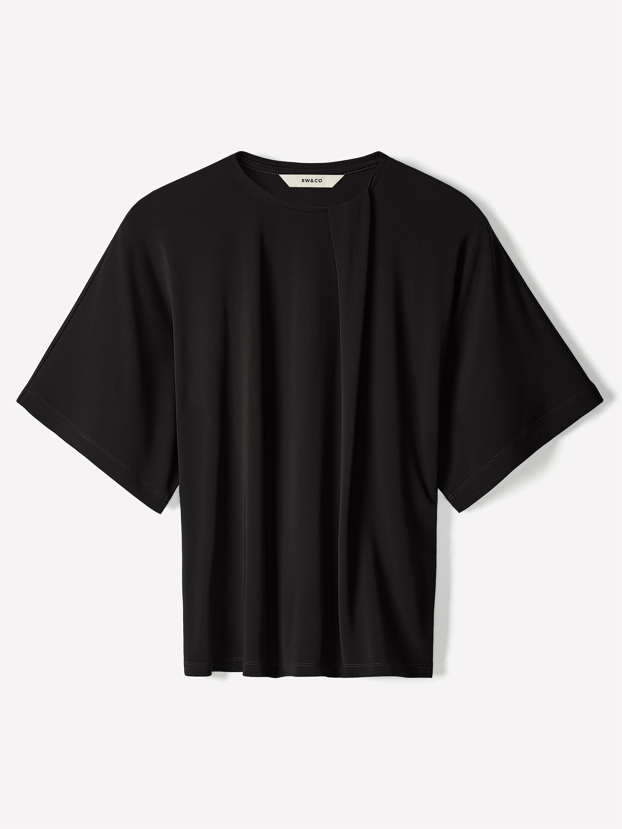 Knit Blouse High Twist Dolman Sleeve