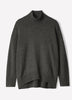 Long-Sleeve Mock-Neck Merino-Blend Sweater