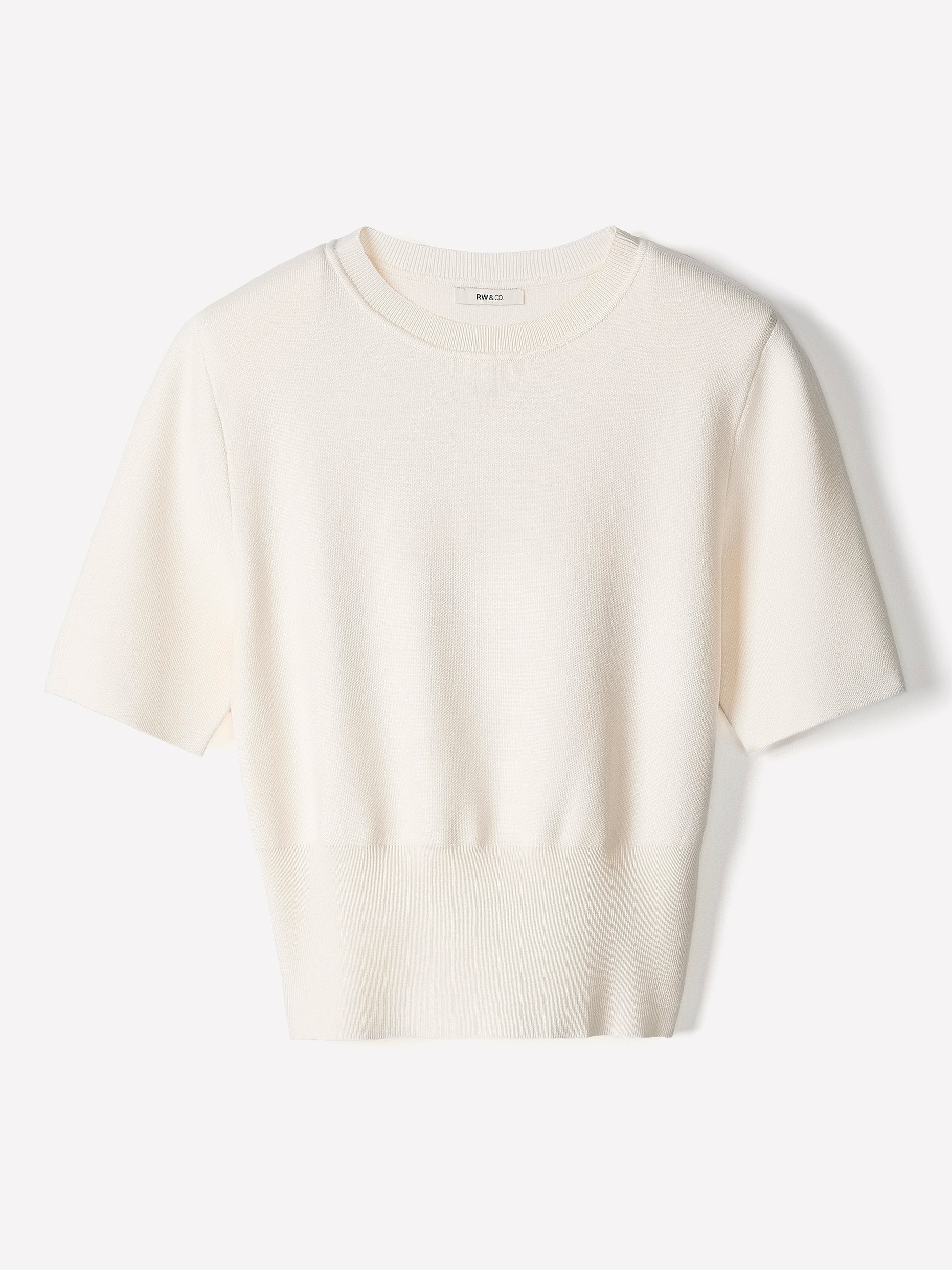 Knit Sweater with Shoulder Pads, Viscose Nylon Blend