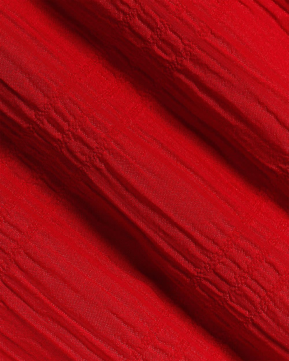 Robe Maxi Sans Manches à Col V en Jacquard Texturé