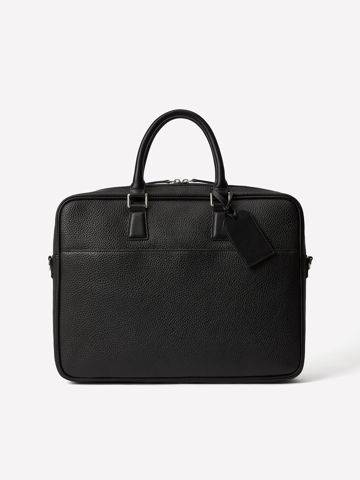 Faux Leather Briefcase with Handle