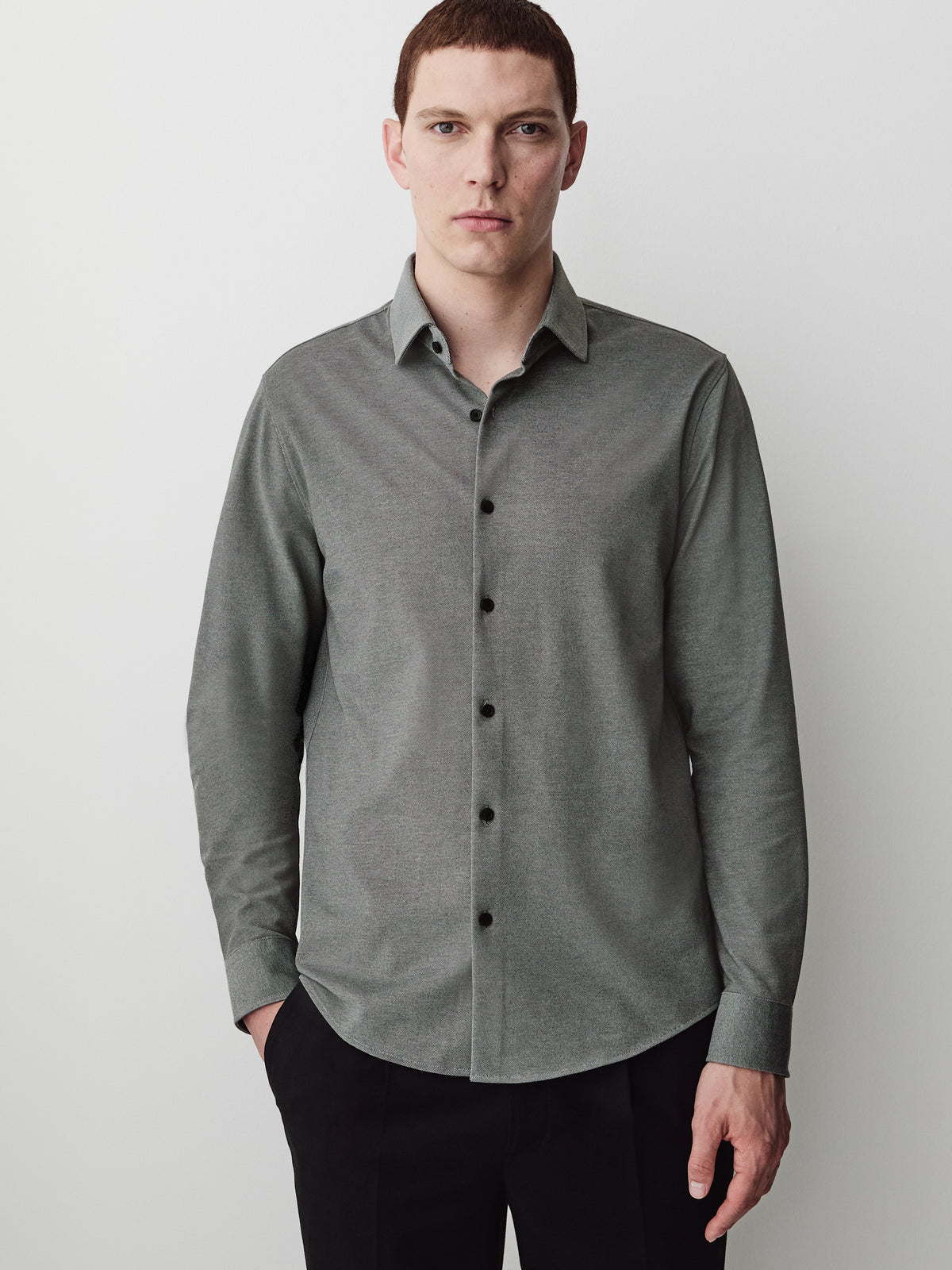 Piqué-Knit Shirt