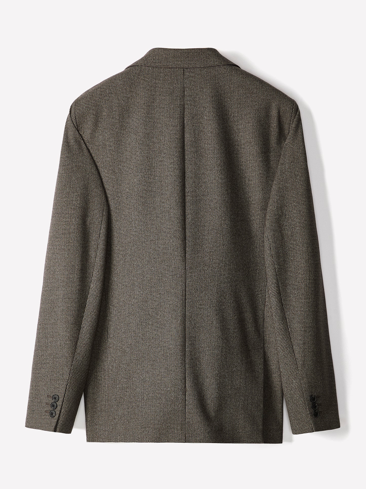 Slim Fit Woven Houndstooth Blazer