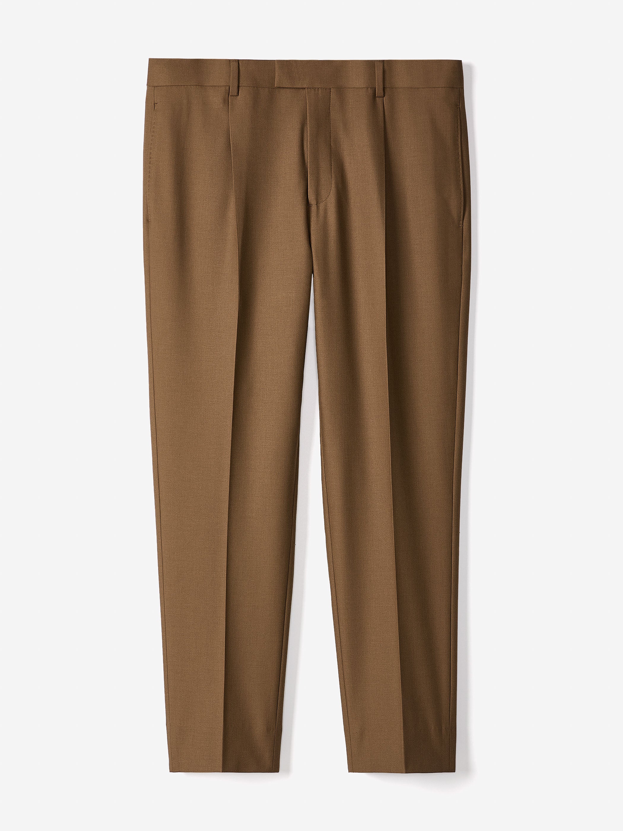 Tapered Wool Blend Mens Woven Pant