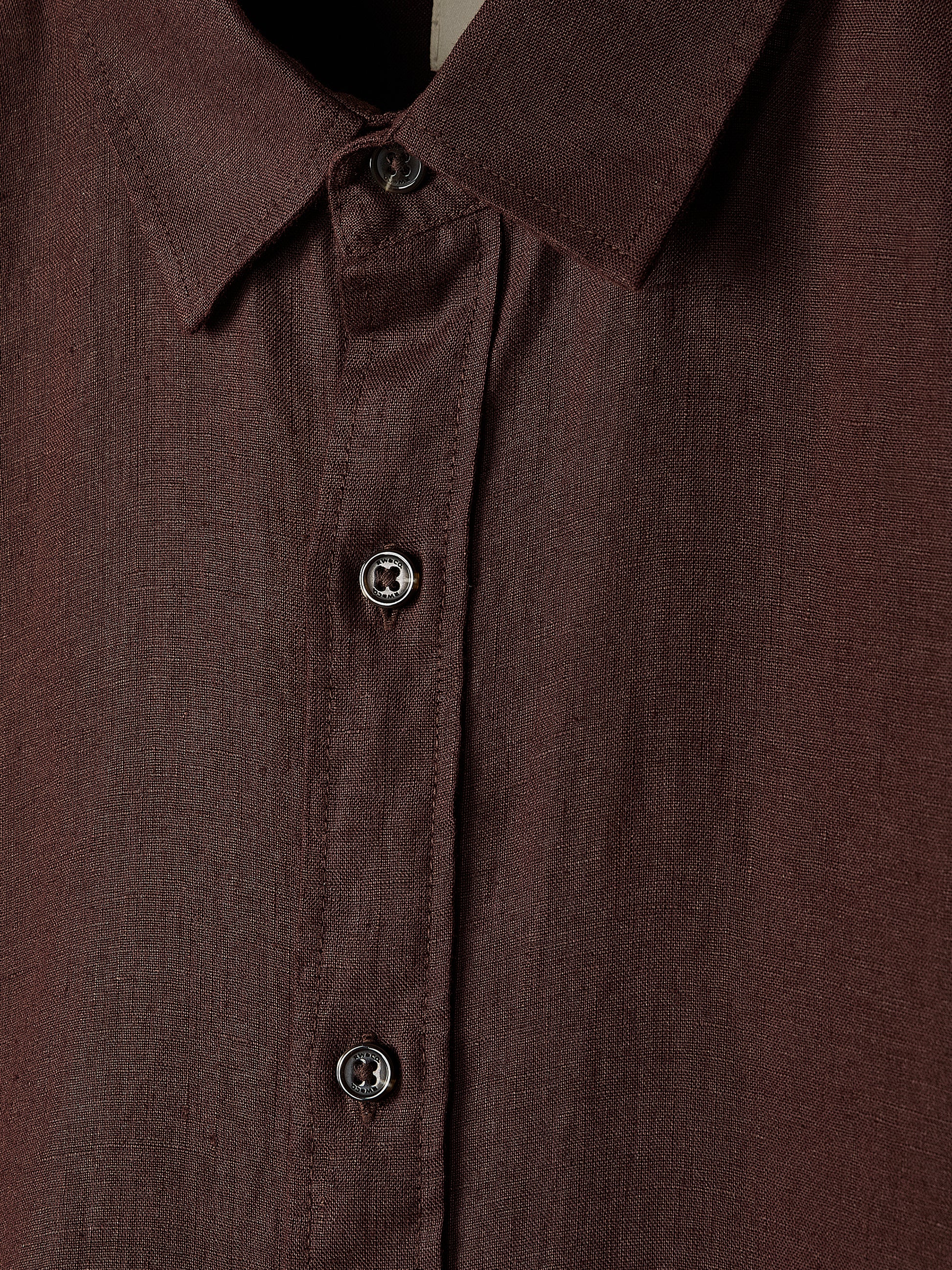 Long-Sleeve Linen Shirt