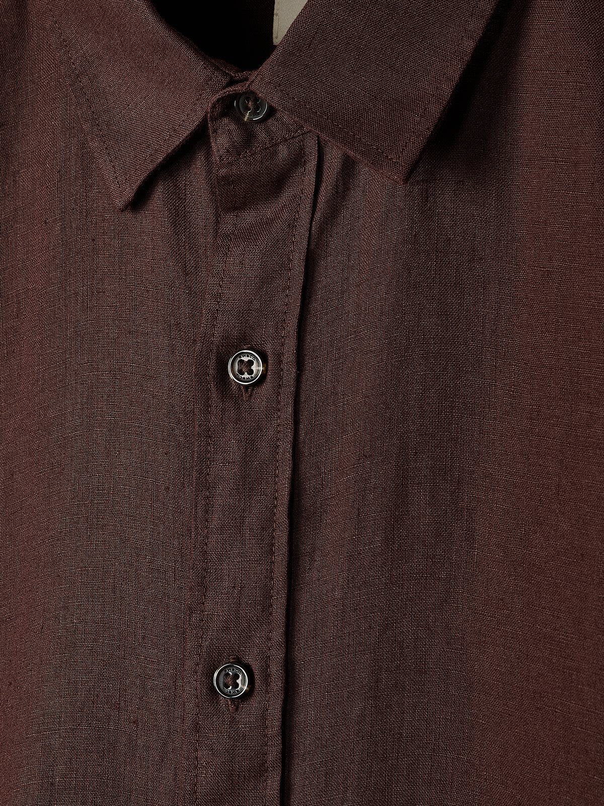 Long-Sleeve Linen Shirt