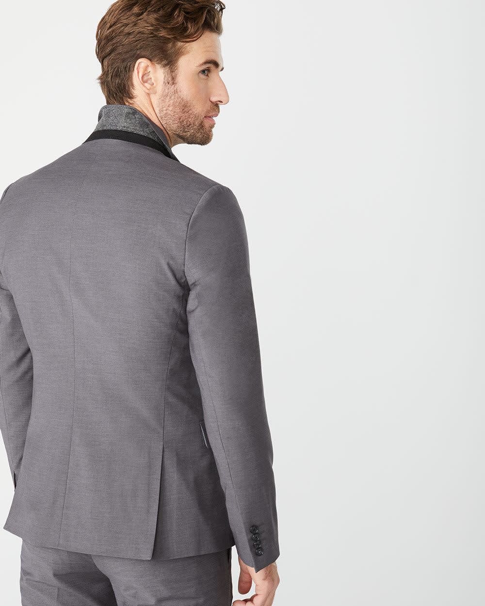 Essential Slim Fit Black Wool-Blend Suit Blazer