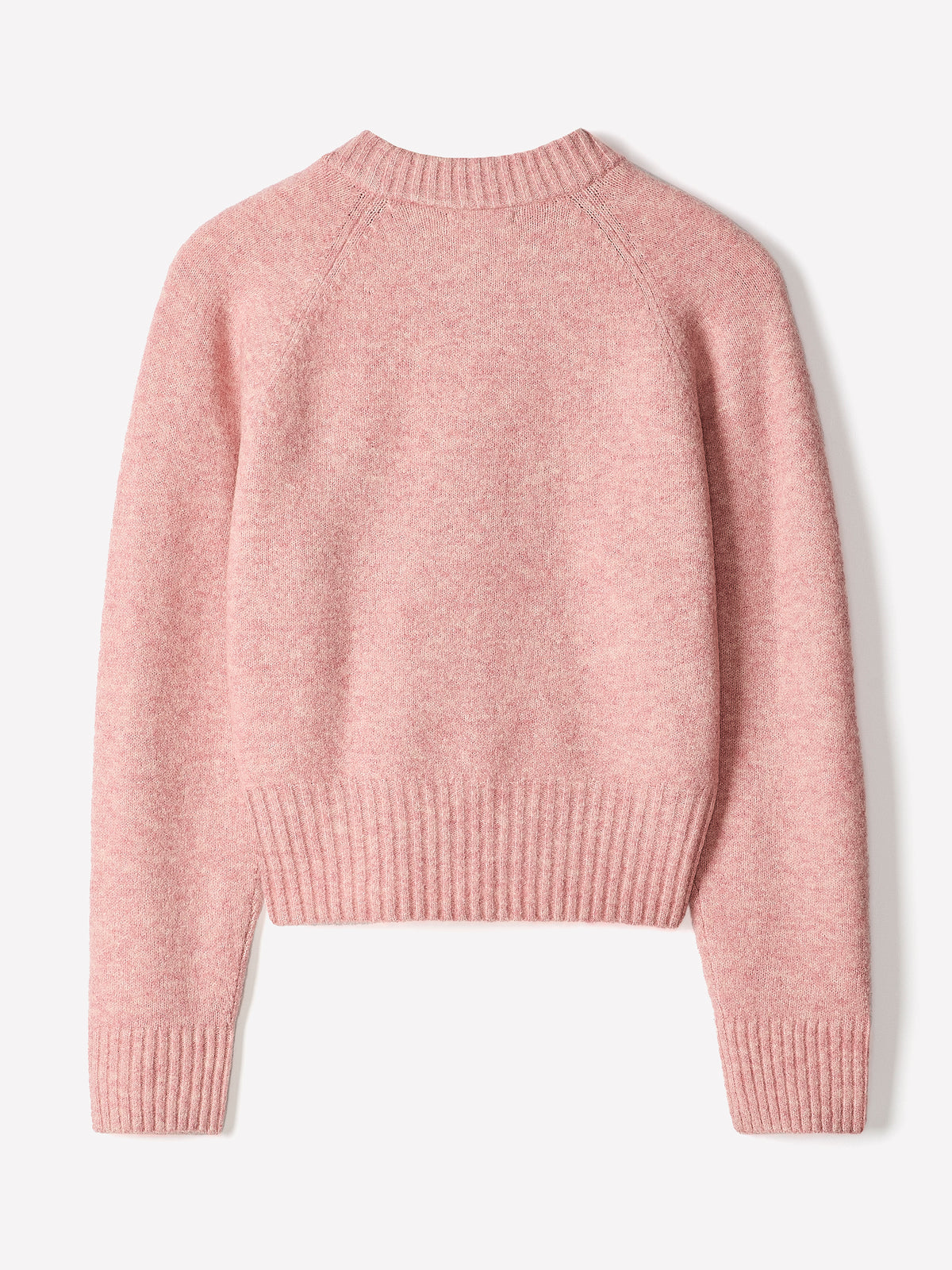 Long-Sleeve Crew-Neck Spongy Pullover