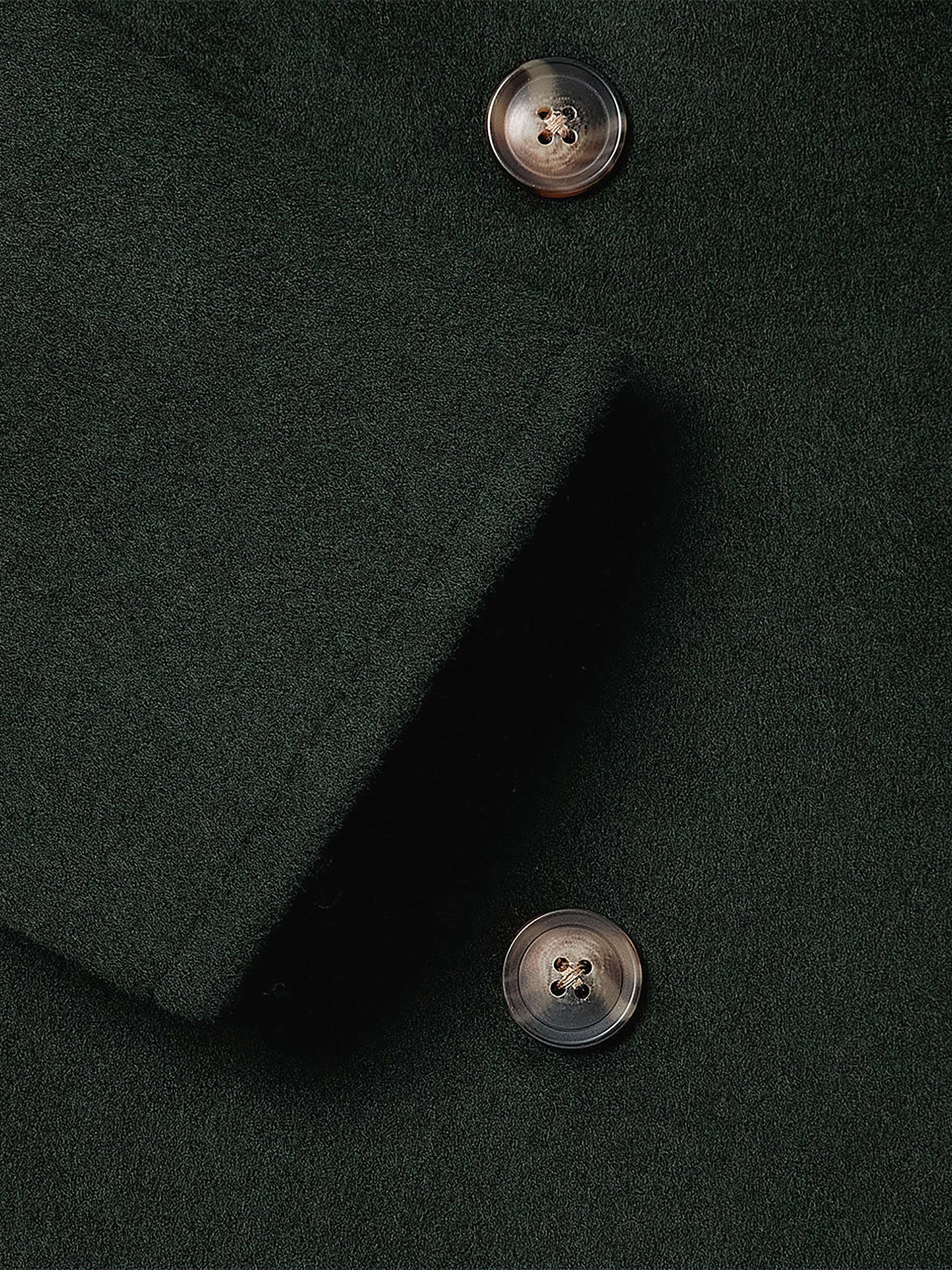 Wool-Blend Long Double-Breasted Coat