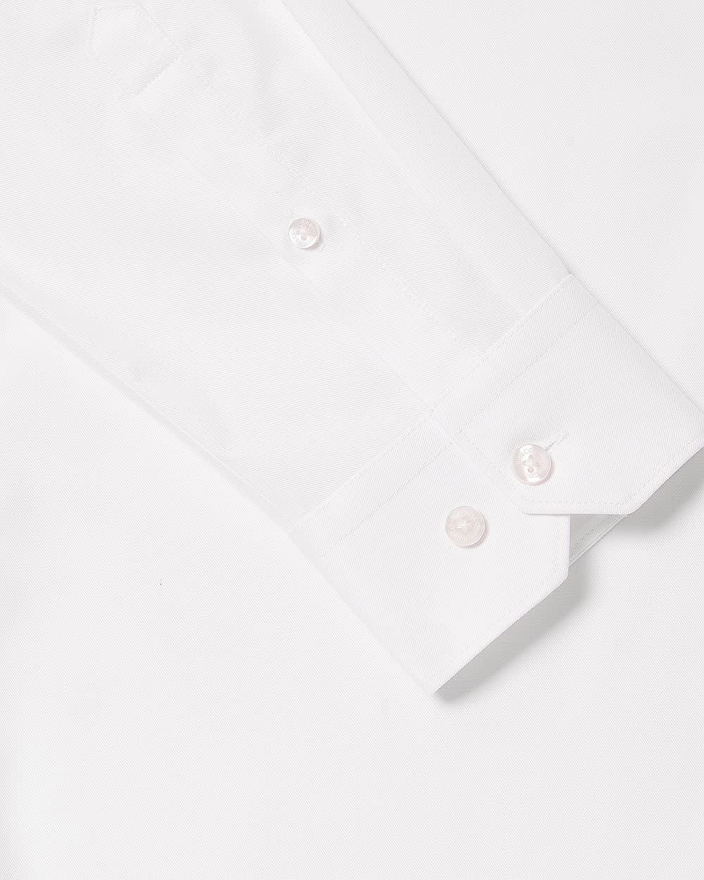 Slim-Fit Solid Cotton Modal Dress Shirt