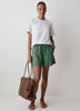 Ladies Cotton Knit Relaxed Short Sleeve Tee