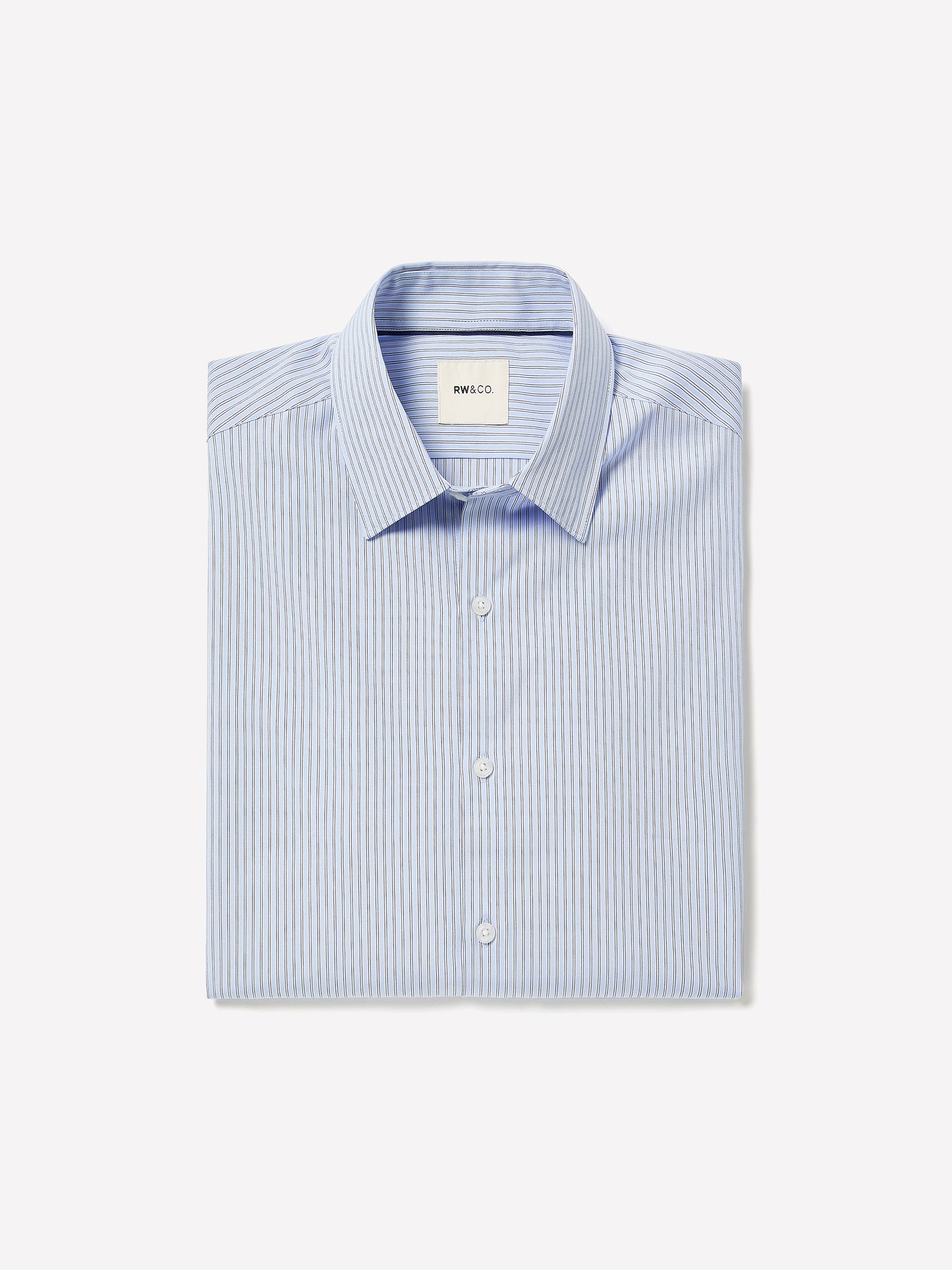 Striped Oxford-Blue Tailored-Fit Shirt