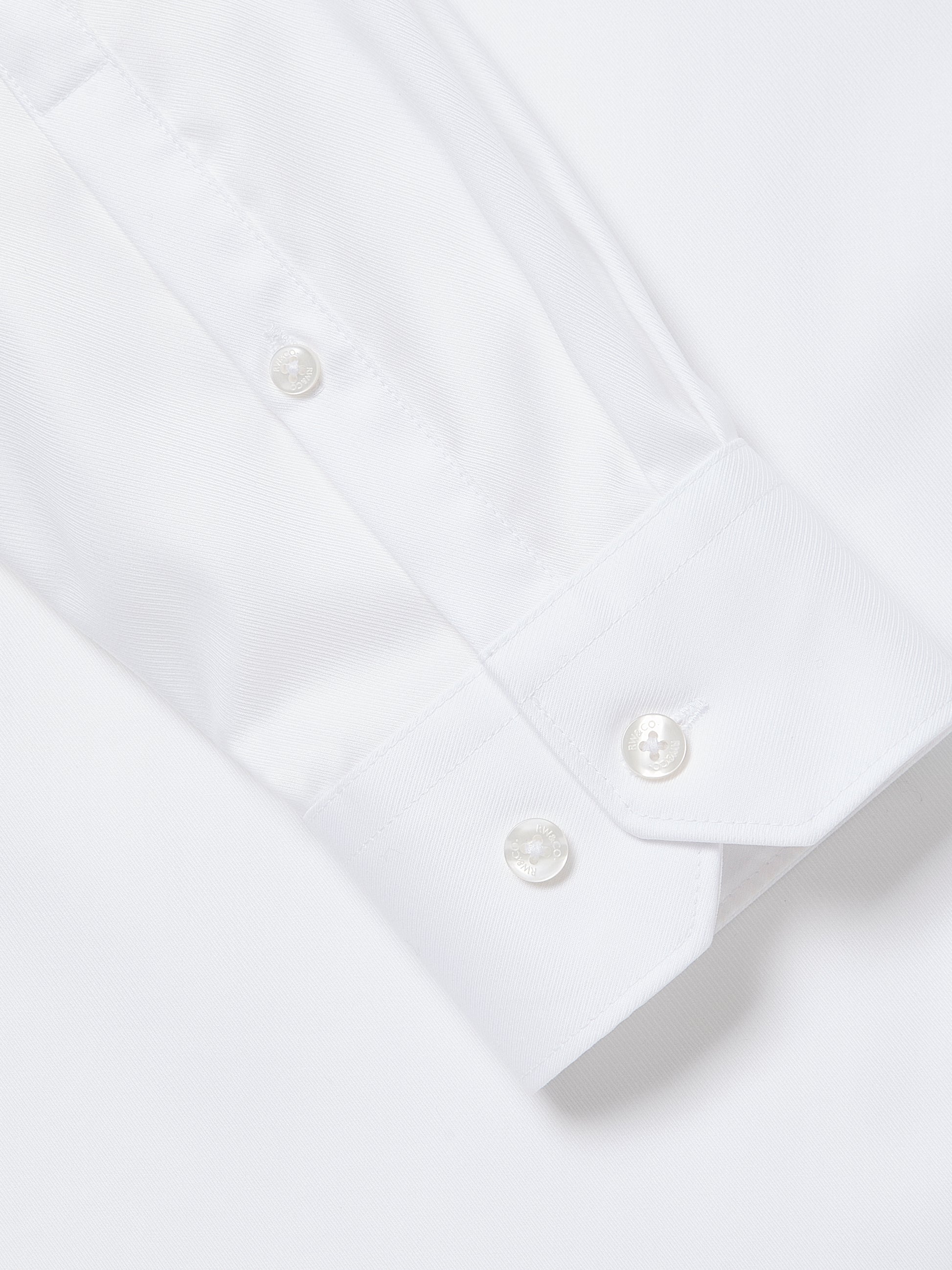 Regular Fit Solid Supima (R) Twill Dress Shirt