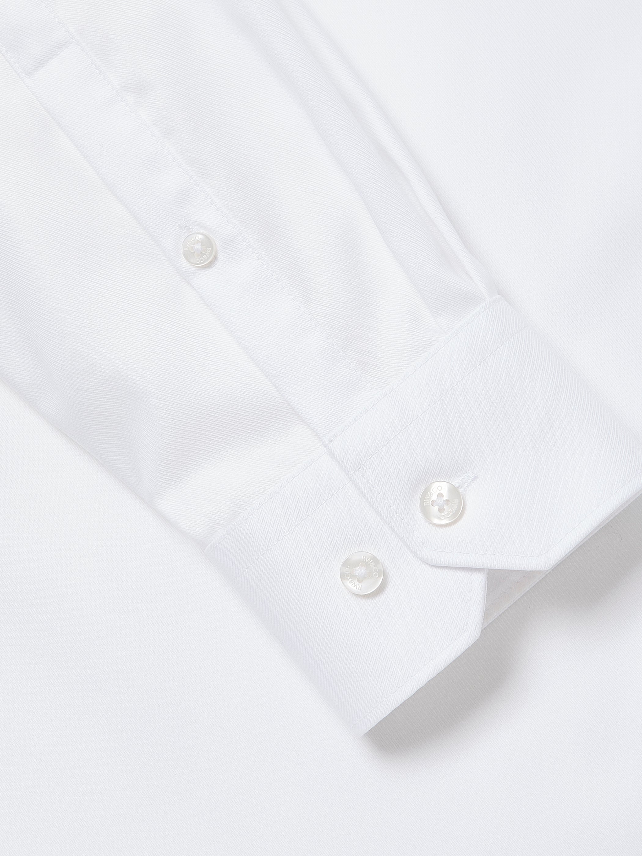 Regular Fit Solid Supima (R) Twill Dress Shirt