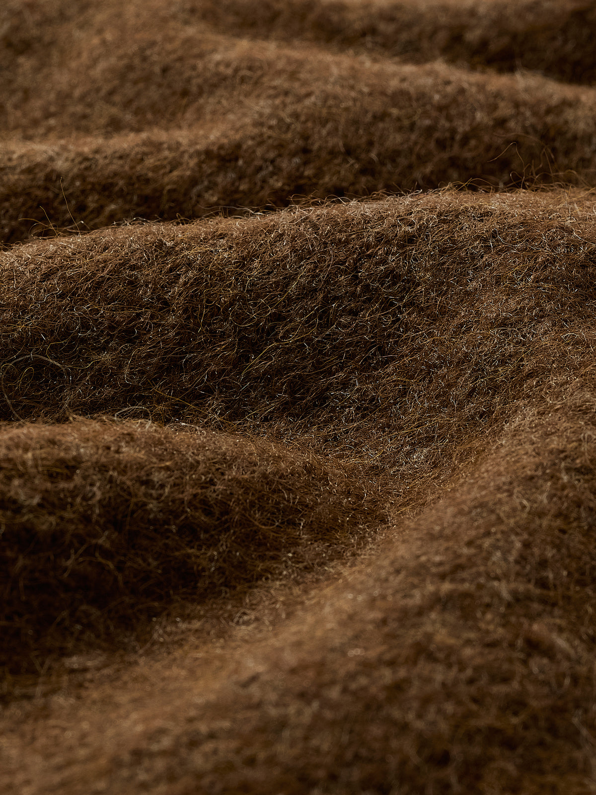 Short-Sleeve Crew-Neck Hairy Pullover