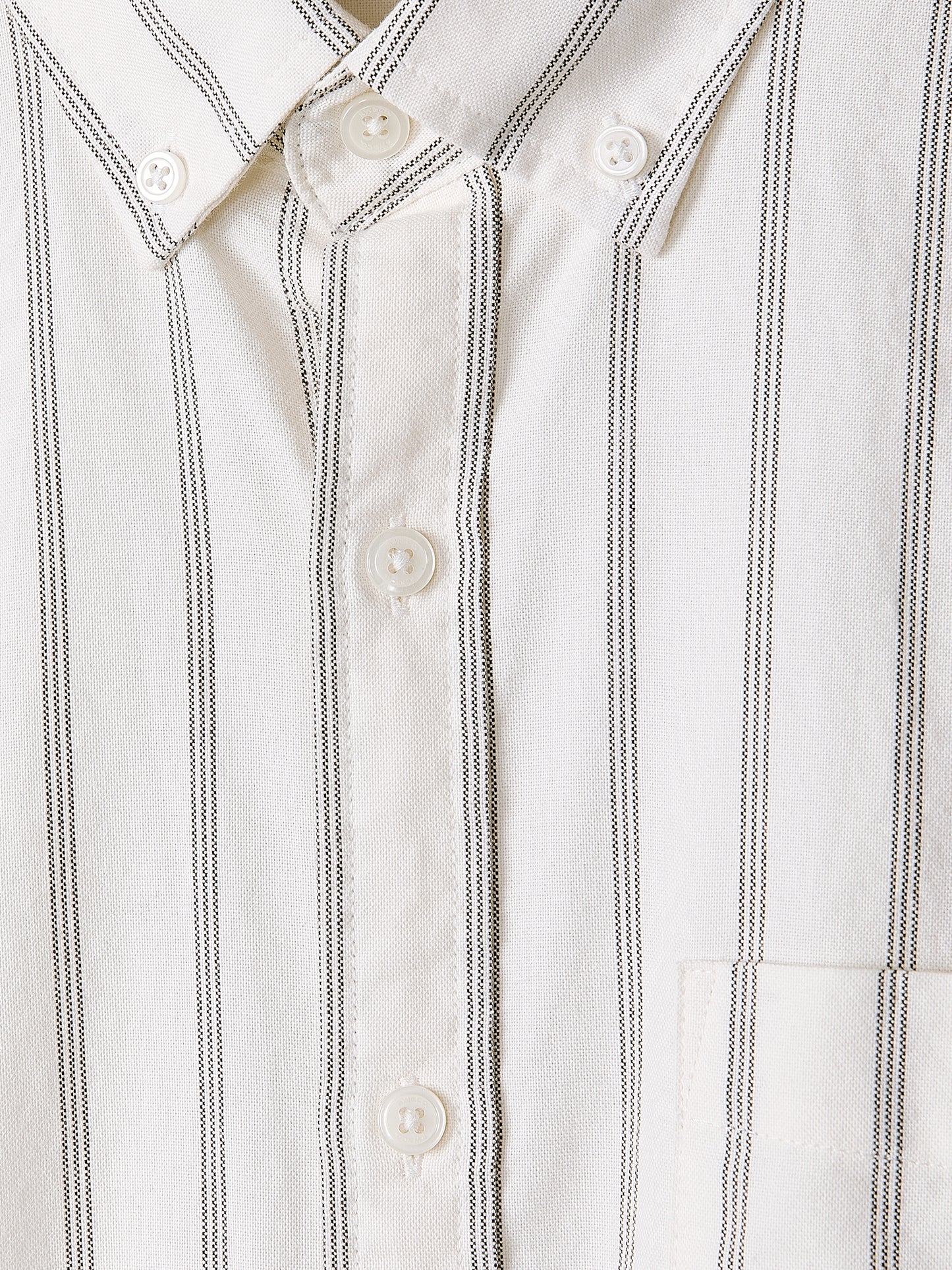 Striped Slim Fit Short-Sleeve Oxford Shirt