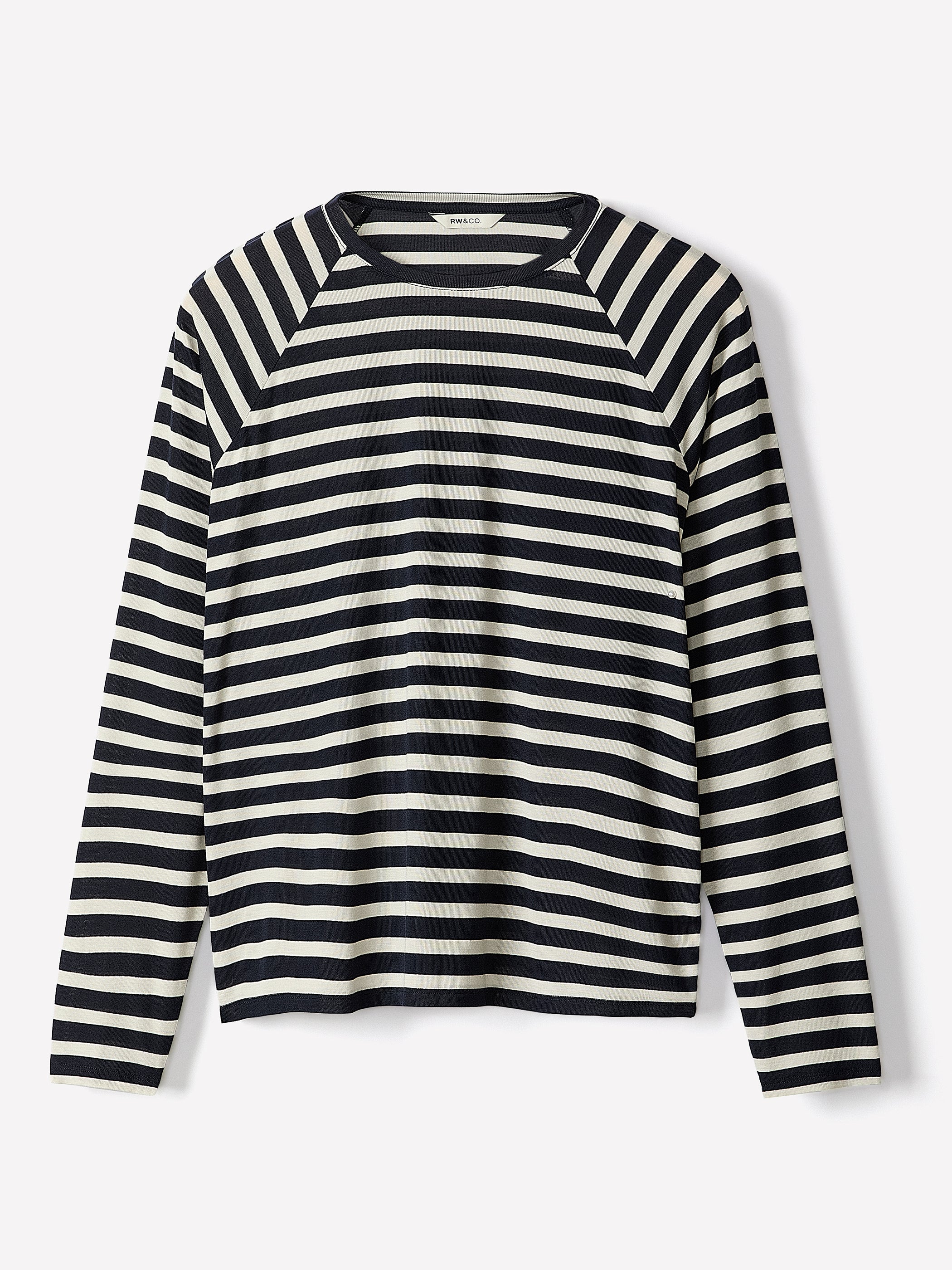 Long-Sleeve Crew-Neck Loose Tee