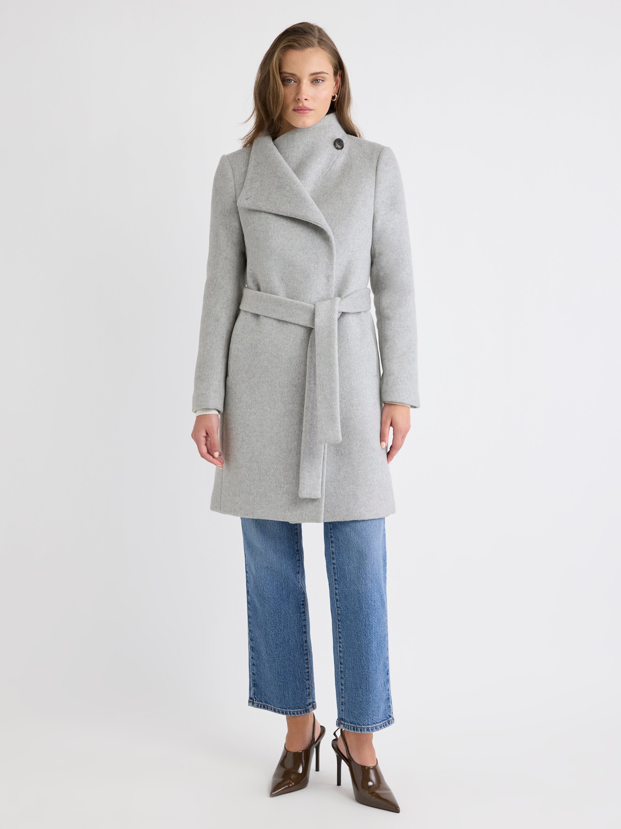 Wool-Blend Winter Coat with Polyfill Lining
