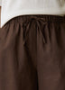 Linen-Blend Mid-Rise Pull-On Short