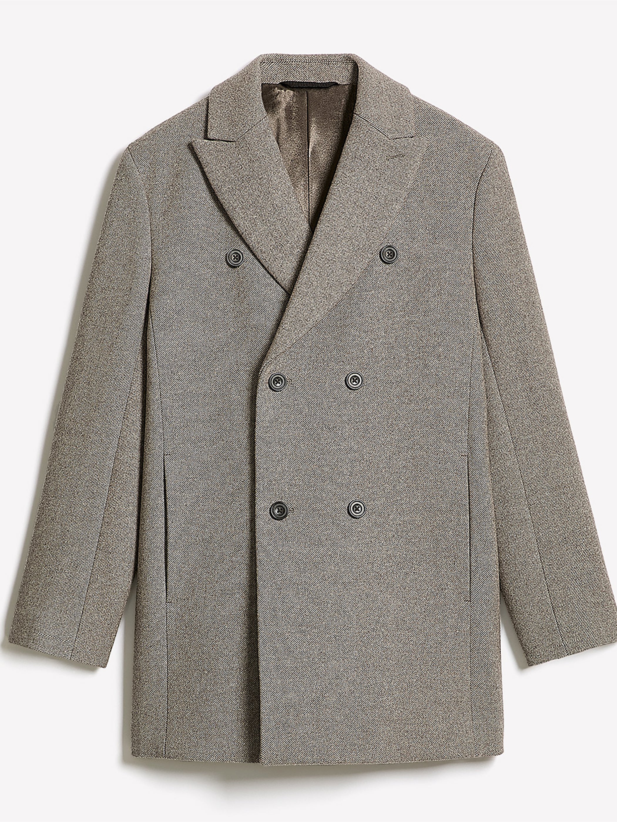 Short Double-Breasted Wool Coat | RW&CO.
