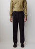 Wool-Blend Tapered-Leg Pleated Dress Pant
