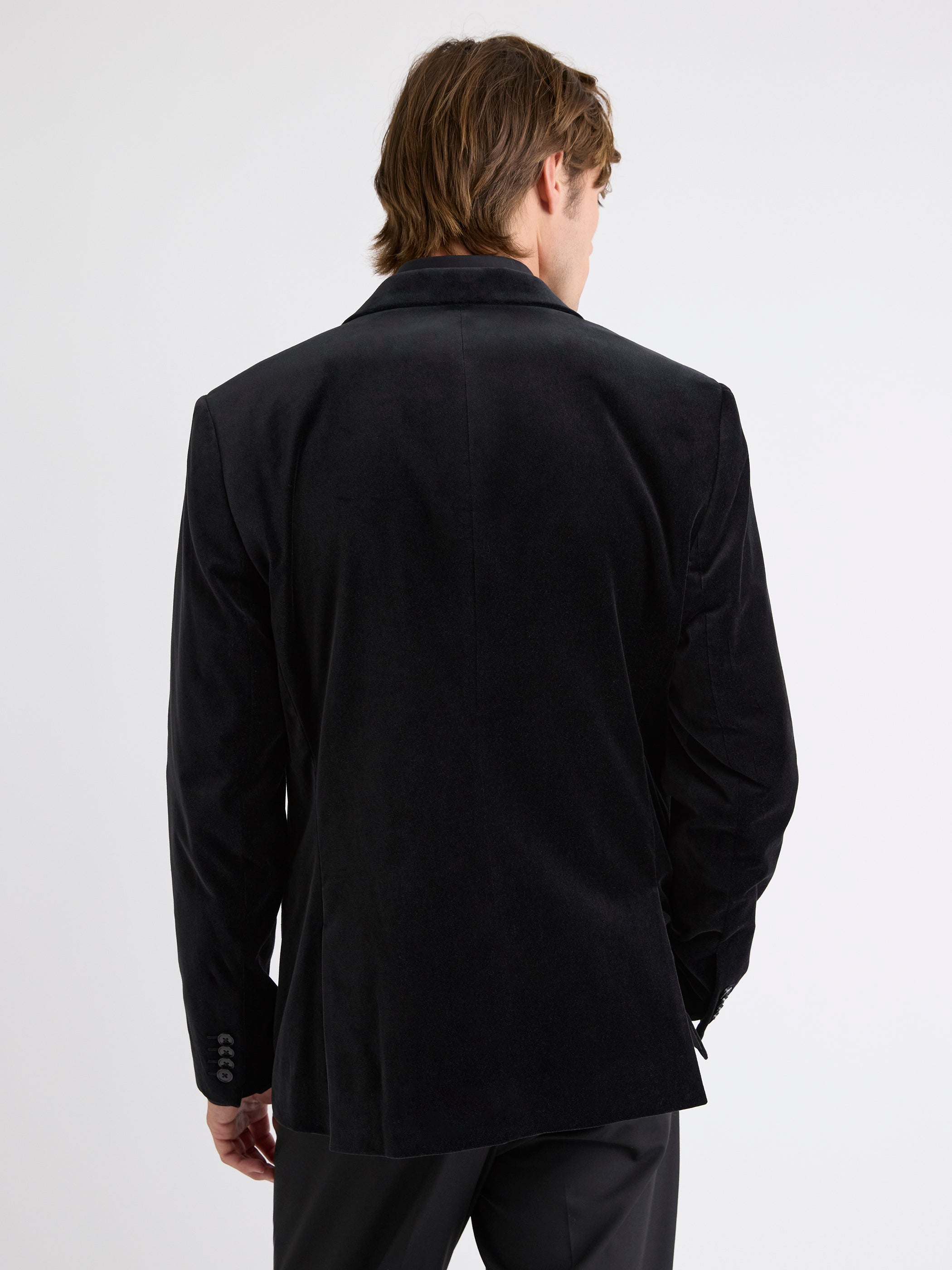 Tailored Fit Velvet Suit Blazer