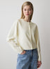 Knit Sweater Cardigan Sculpted Sleeve