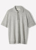 Merino Wool Polo Sweater Short Sleeve