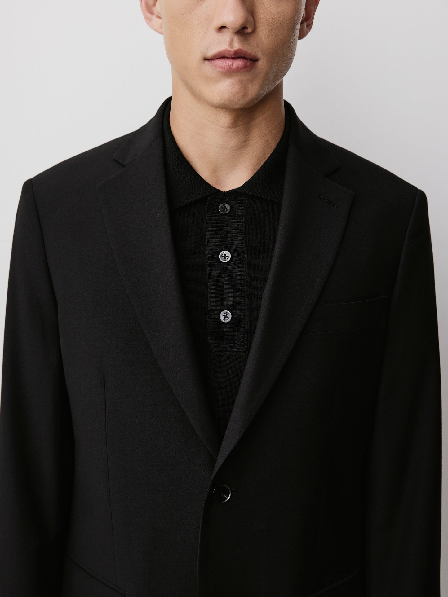 Men's Straight Fit Wool Blend Blazer