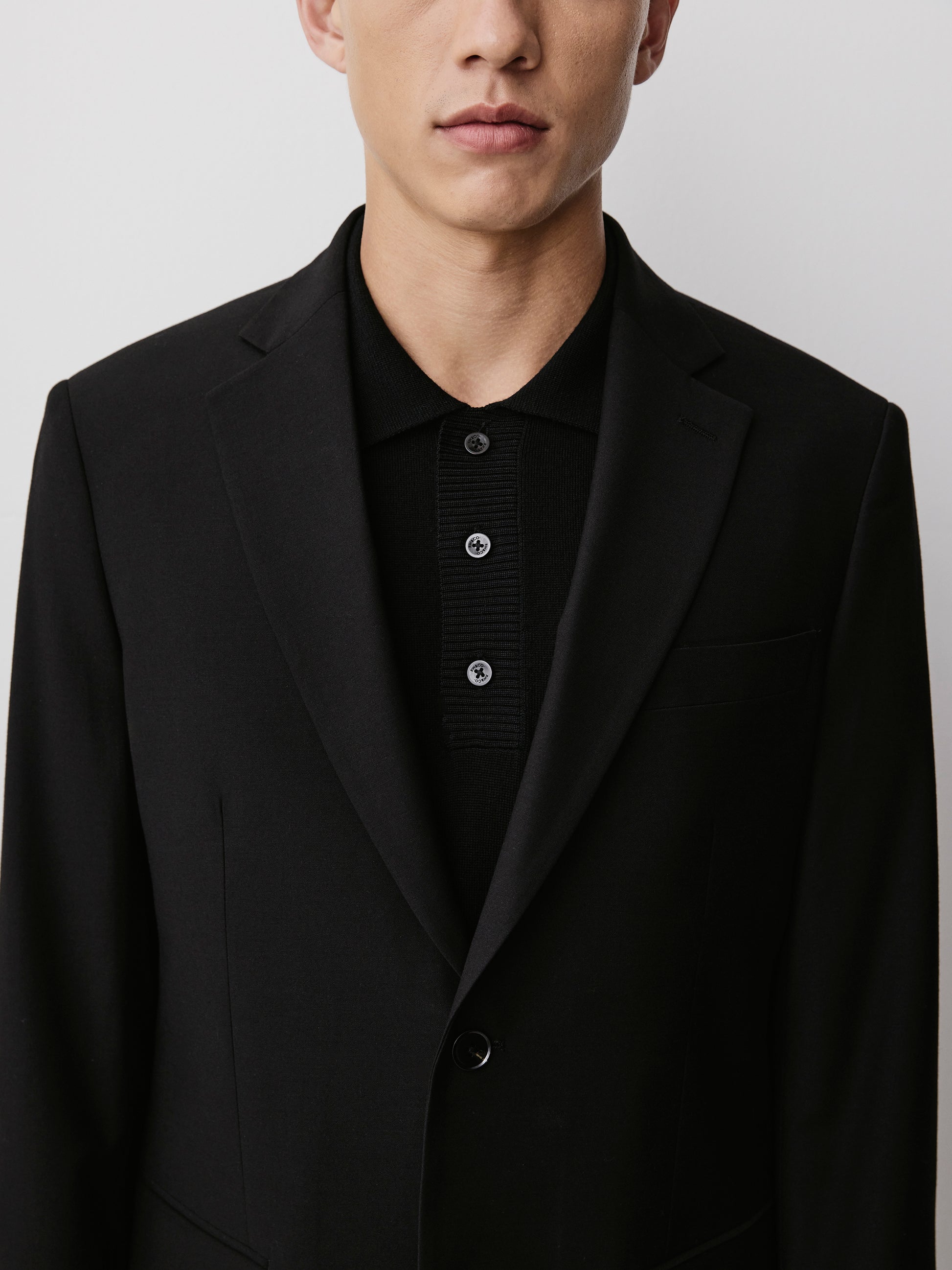 Men's Straight Fit Wool Blend Blazer