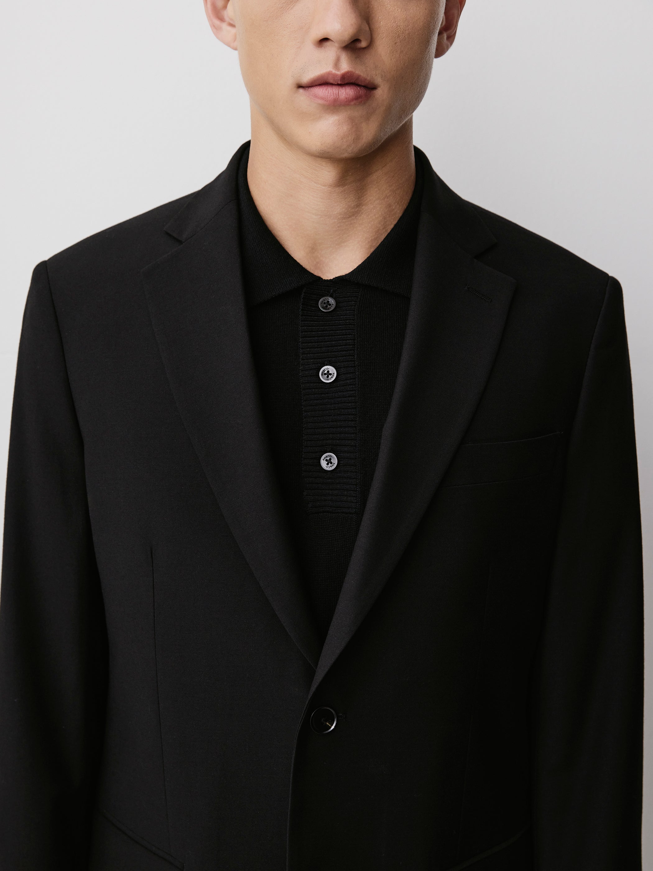 Men's Straight Fit Wool Blend Blazer