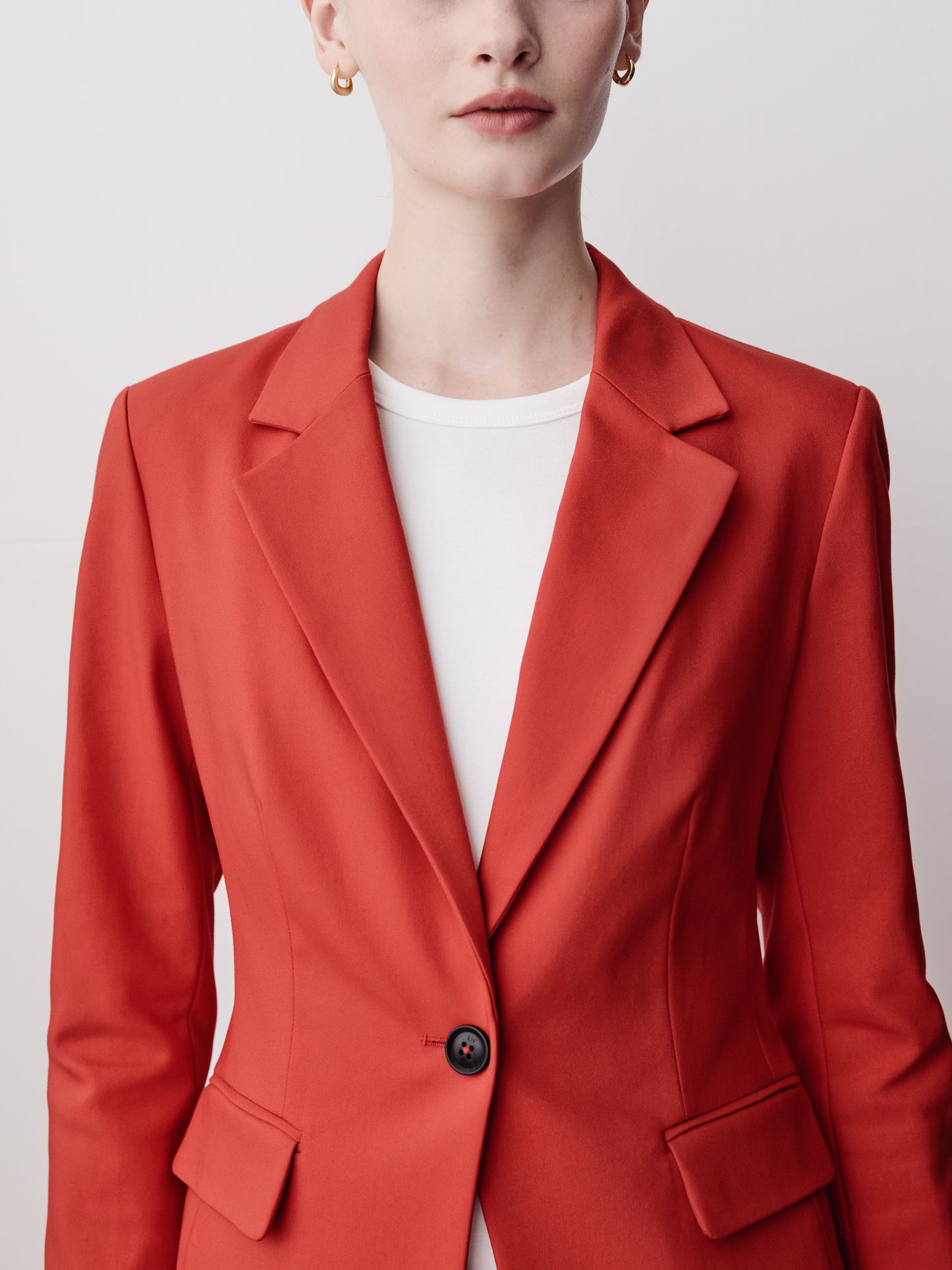 Limitless One-Button Fitted Blazer