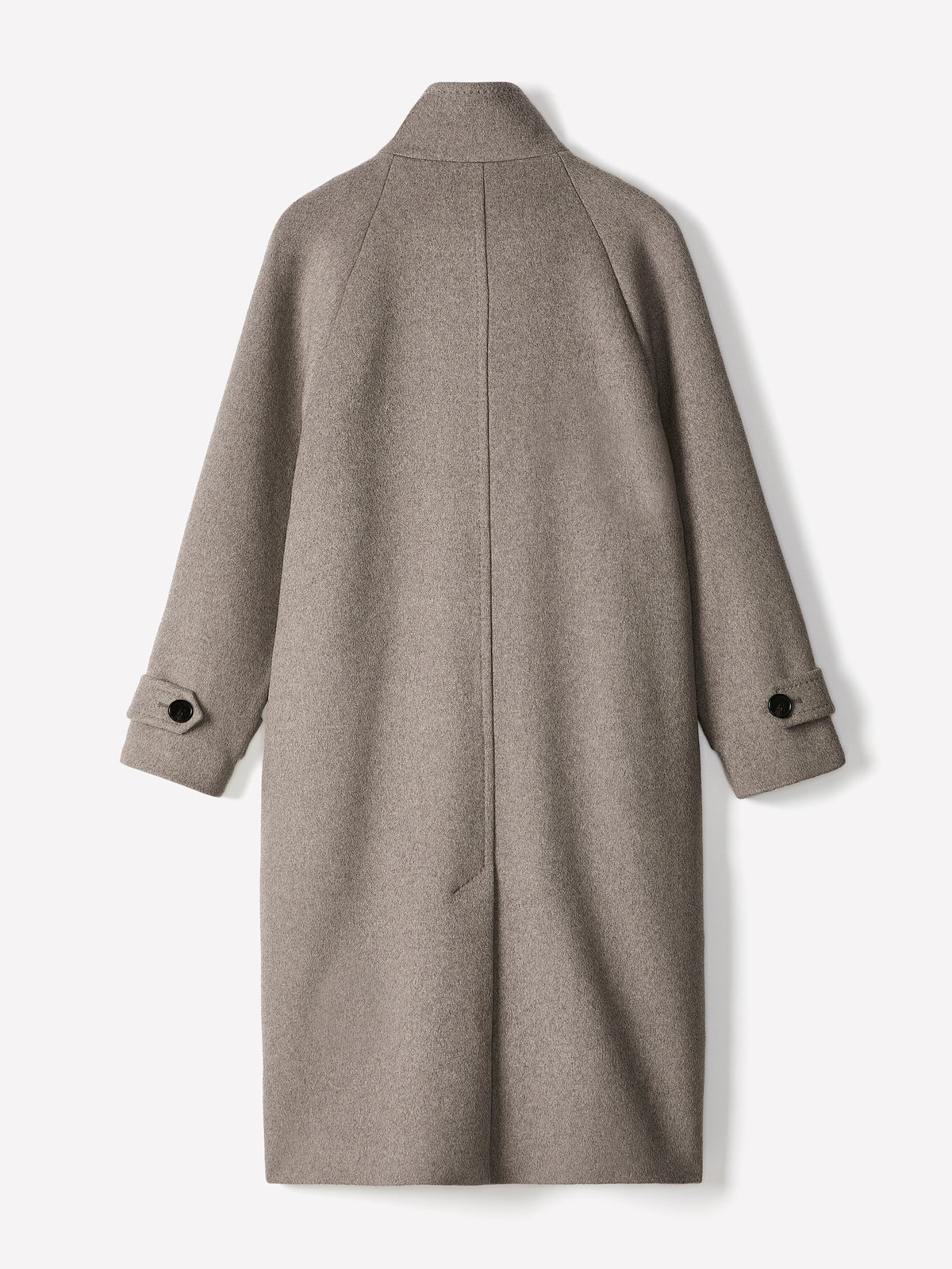 Classic Wool-Blend Double-Breasted Coat