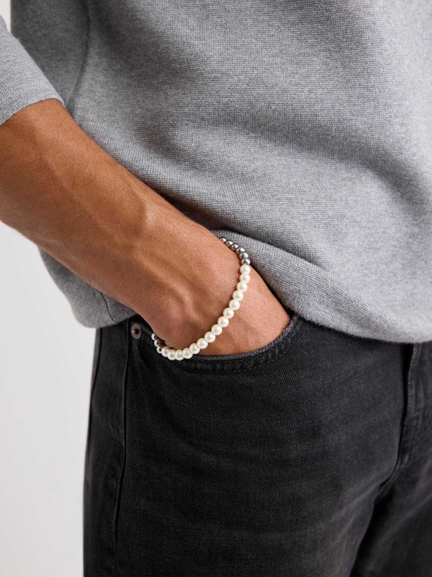 Beaded Bracelet with Pearls