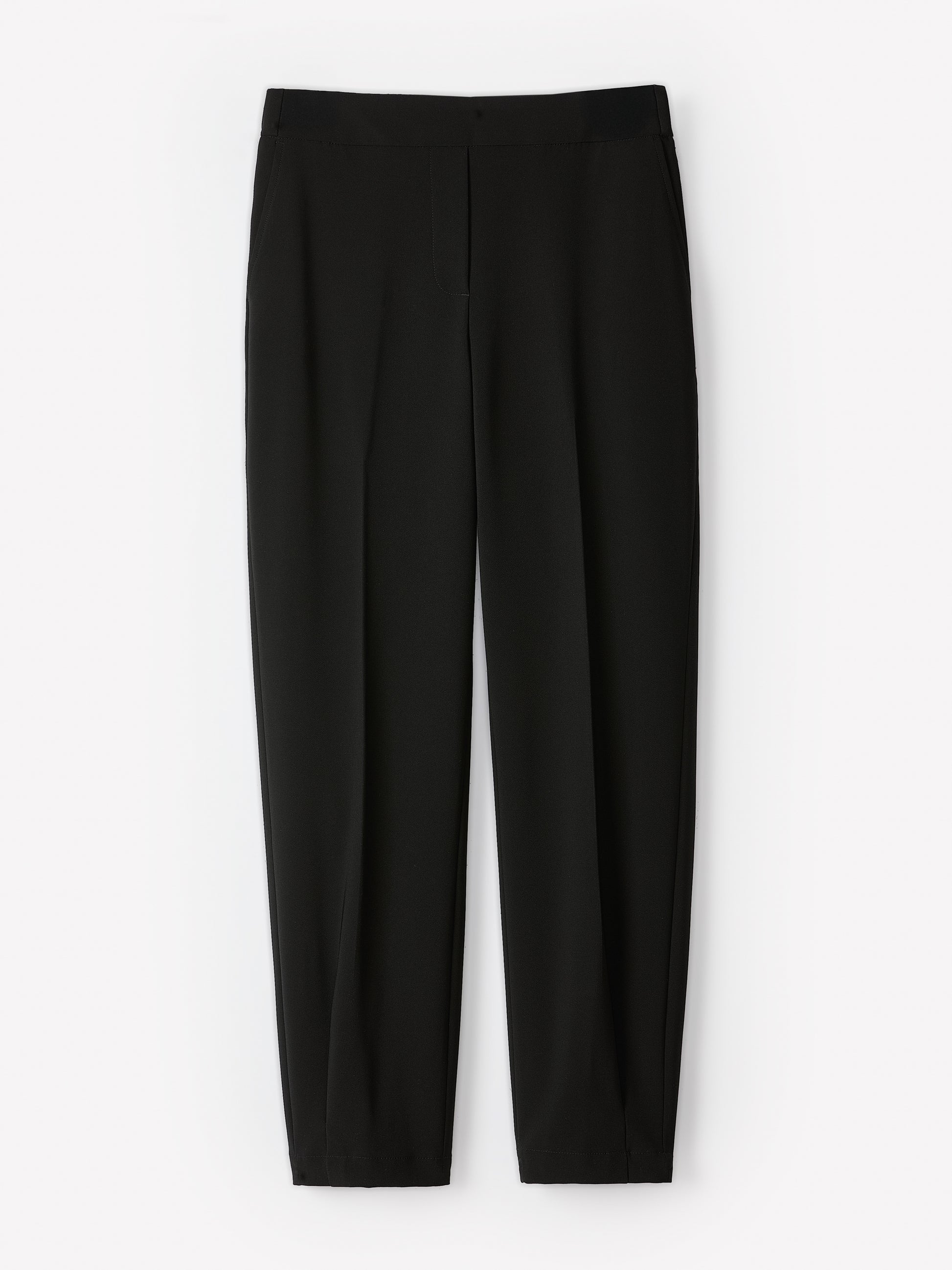 Black Mid-Rise Tapered-Leg Flowy Jogger Pant | RW&CO. Black Mid-Rise Tapered-Leg Flowy Jogger Pant | RW&CO.