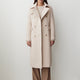 Wool Blend Double Breasted Coat
