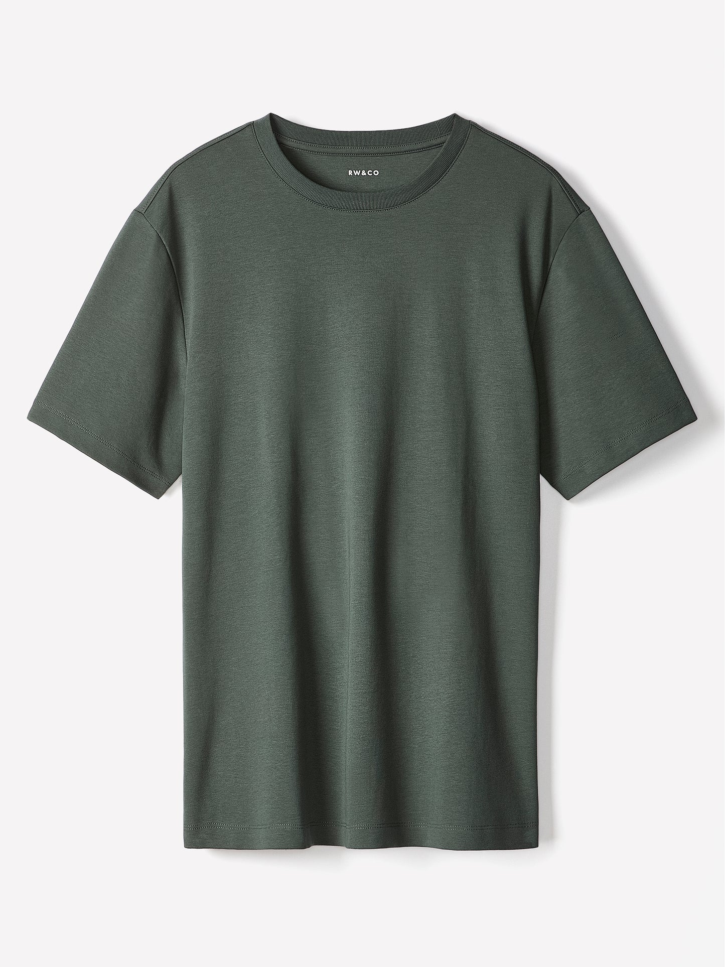 Solid Short-Sleeve Crew-Neck Tee