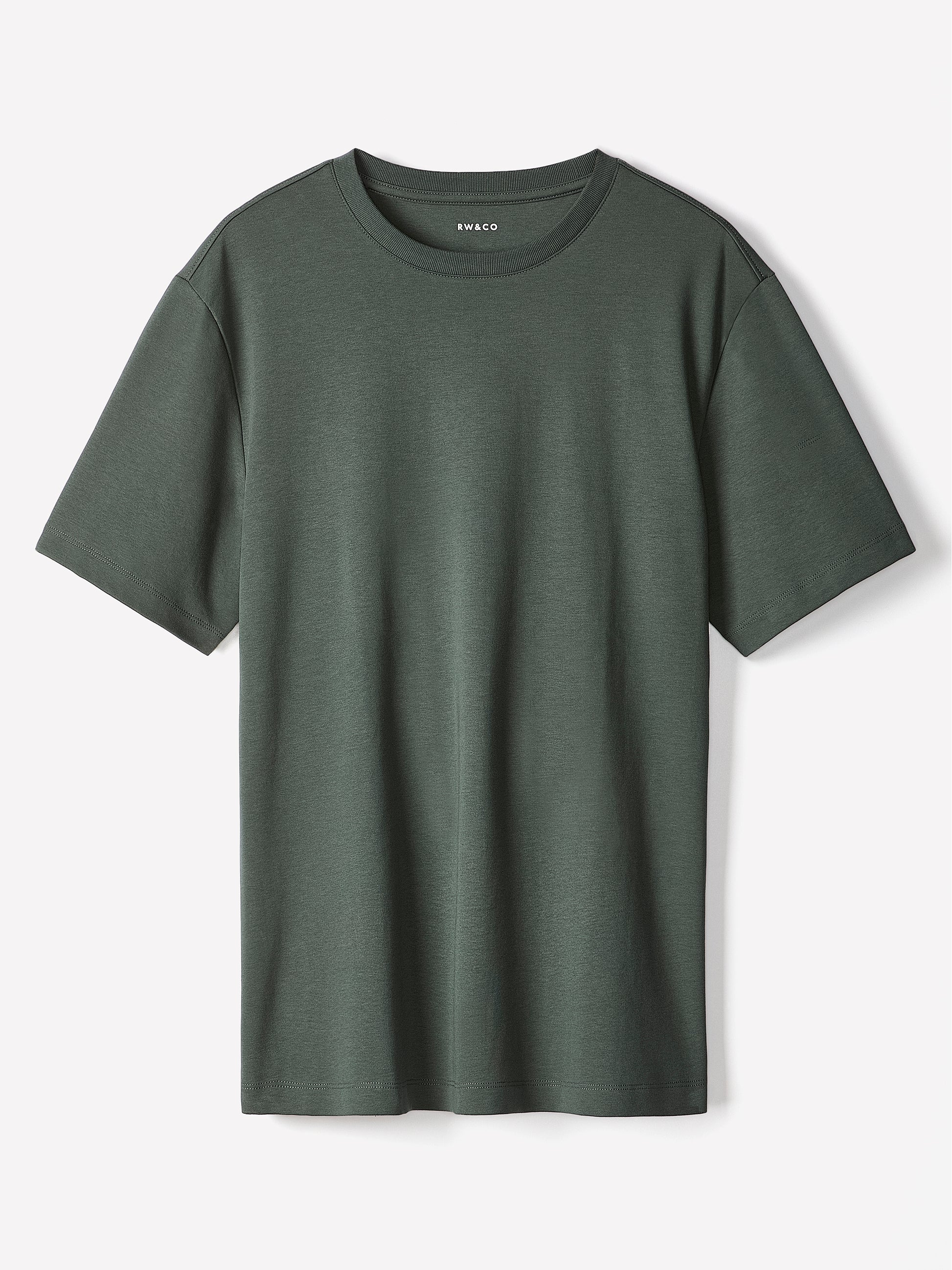 Solid Short-Sleeve Crew-Neck Tee