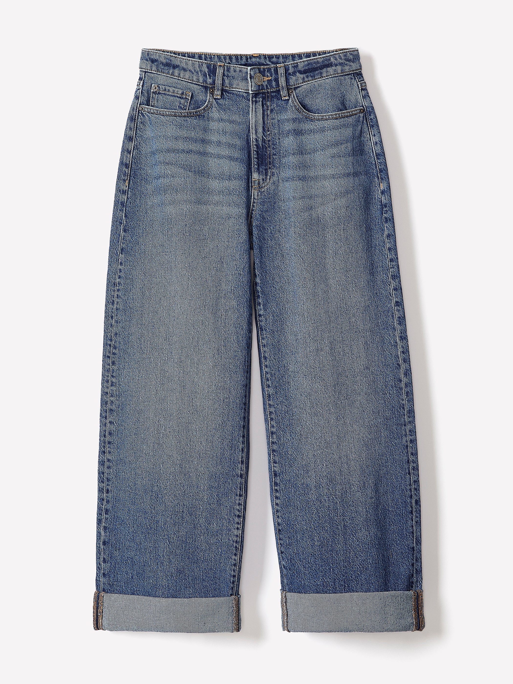 Slouchy Mid-Rise Jeans