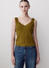 Knit Sweater Vest Cable Camisole Blend