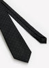 Black Regular Tie with Micro Dots