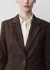 One-Button Fitted Blazer