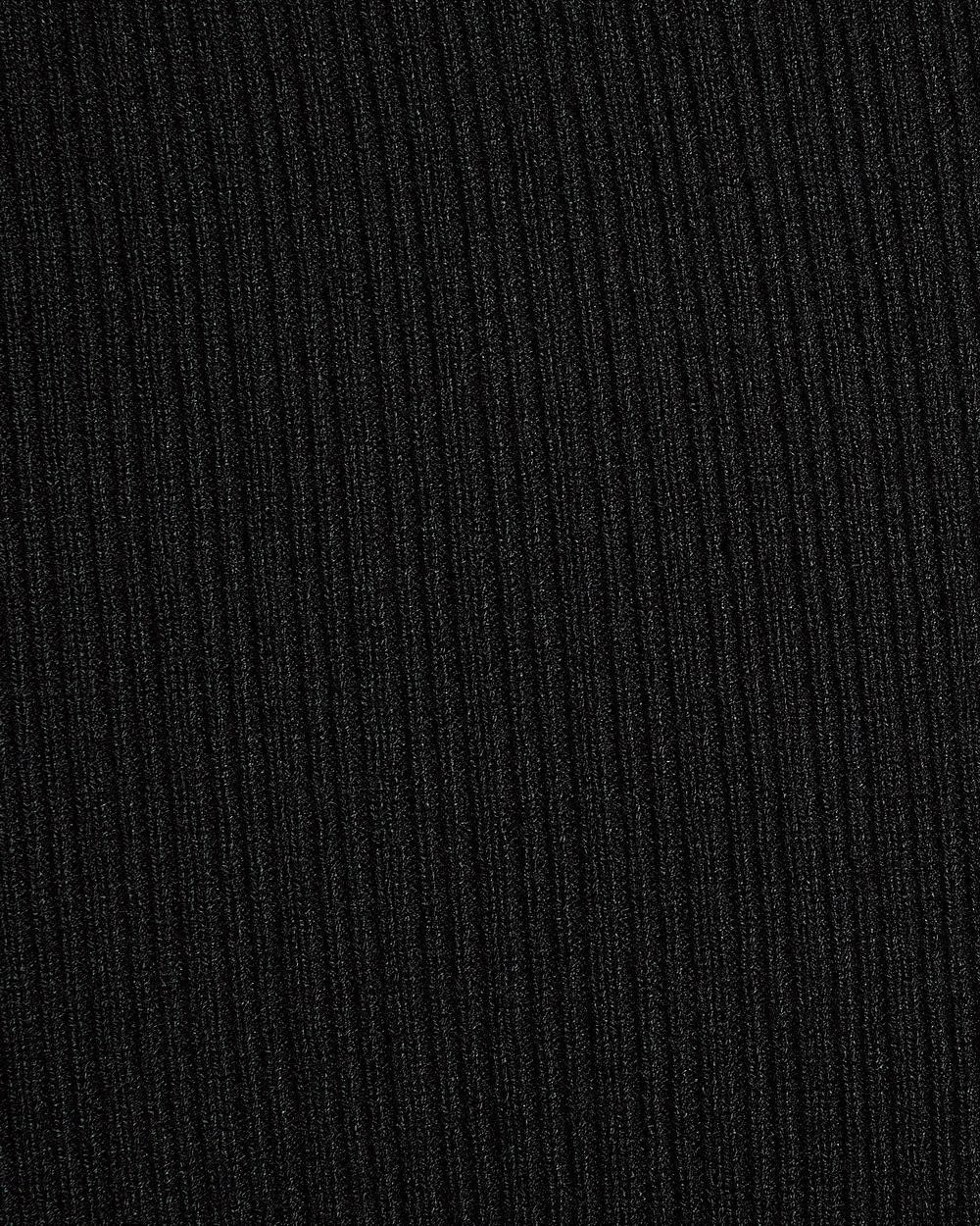 Cardigan Côtelé à Manches Évasées et Col Rond