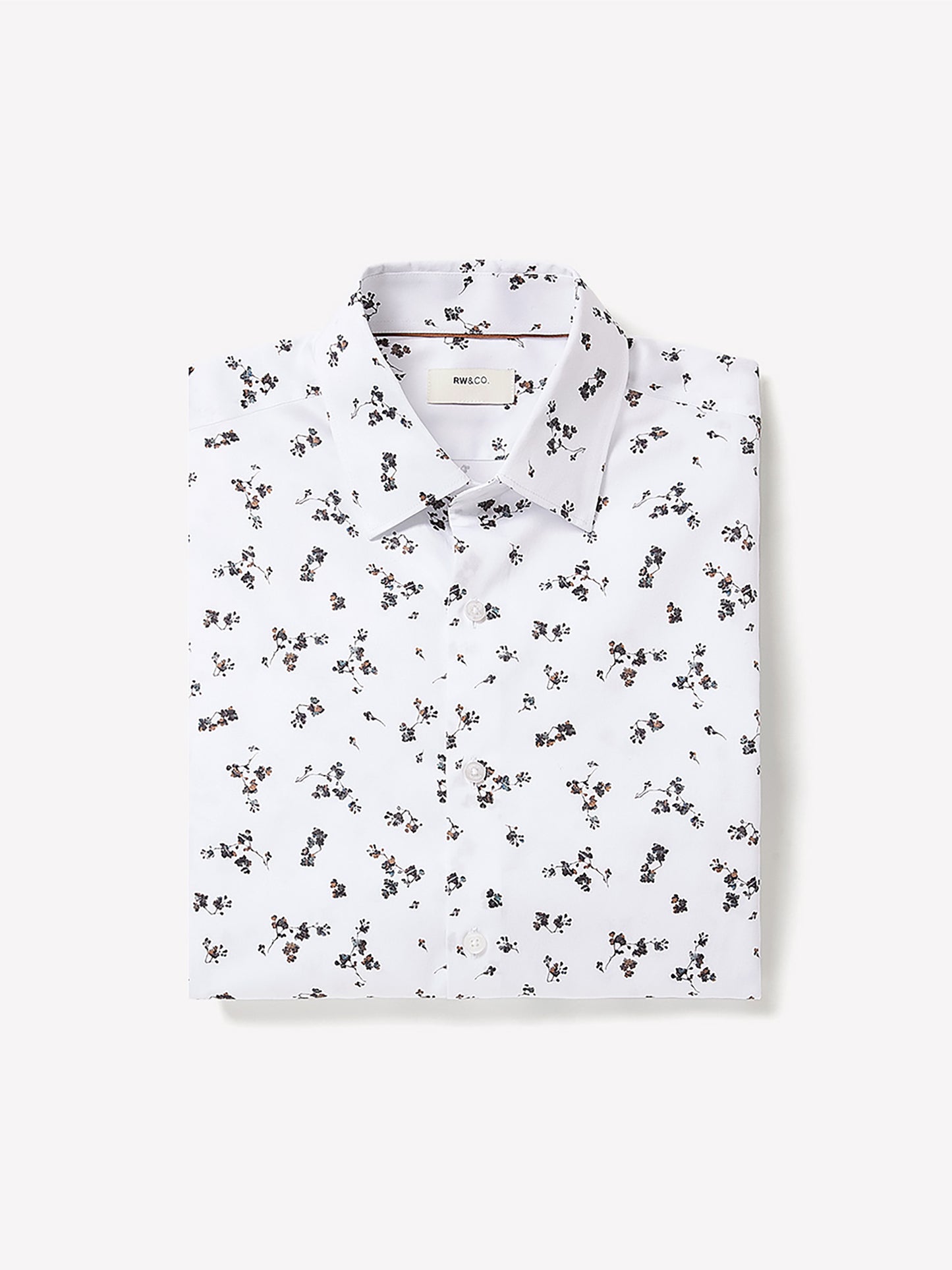 Tailored Fit Dress Shirt with Floral Pattern